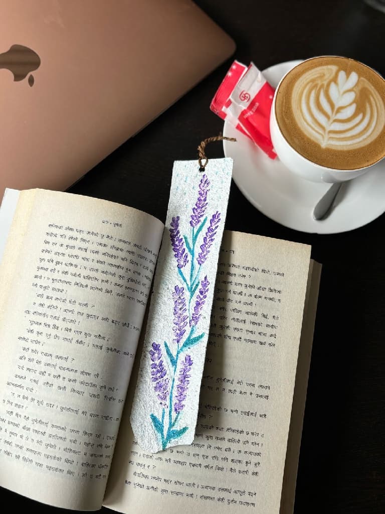 Handmade Water Hyacinth Bookmark